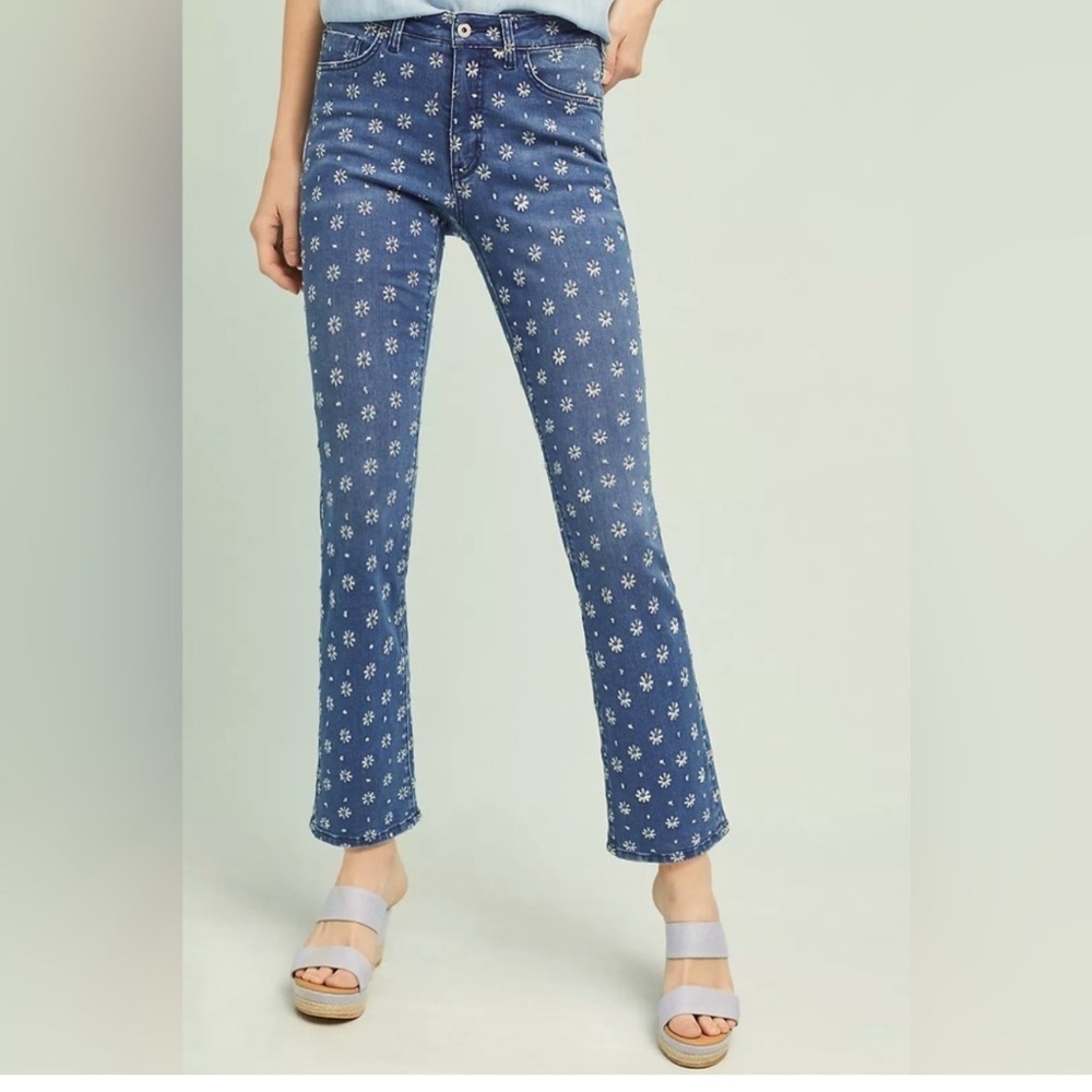 Anthropologie Blue Flare & Wide Leg Jeans